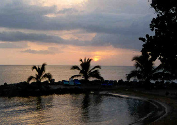 Sunset in Mammee Bay
