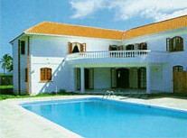Pool side view of Villa Gabriela